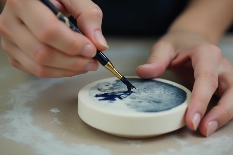Calligraphy pottery